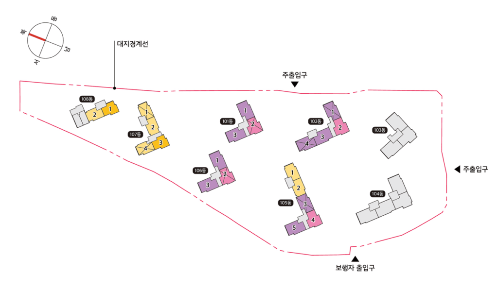 서대전역-이편한세상_동호배치도